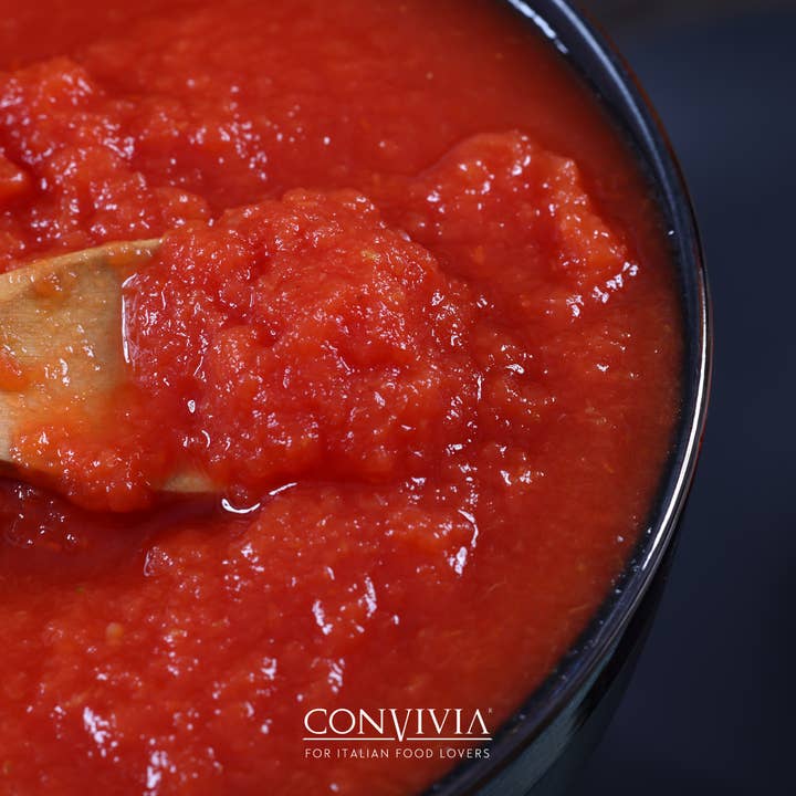CONVIVIA for italian food lovers - Vendita all'ingrosso Sughi pronti - Salsa pronta di pomodoro ciliegino bio 330g