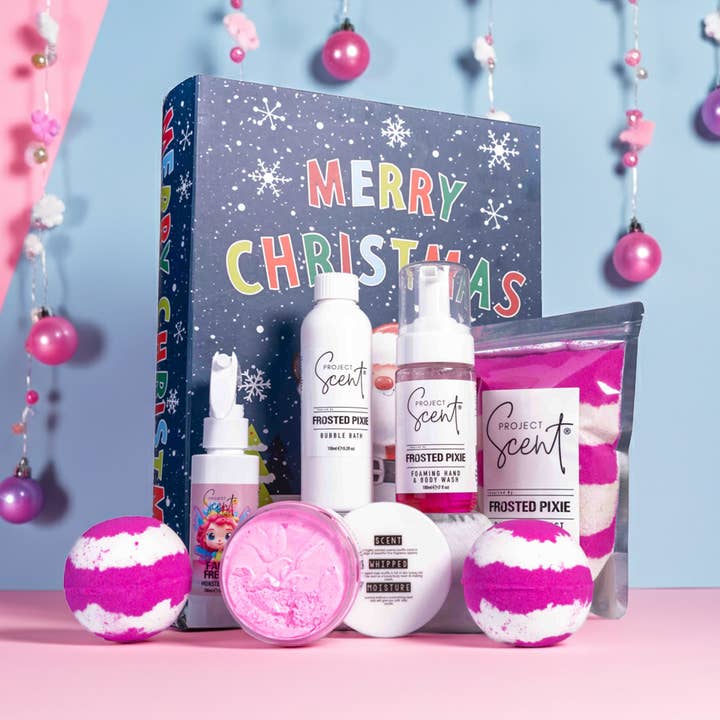 Kids Big Bath Santa Book Gift Box for wholesale by Project Scent