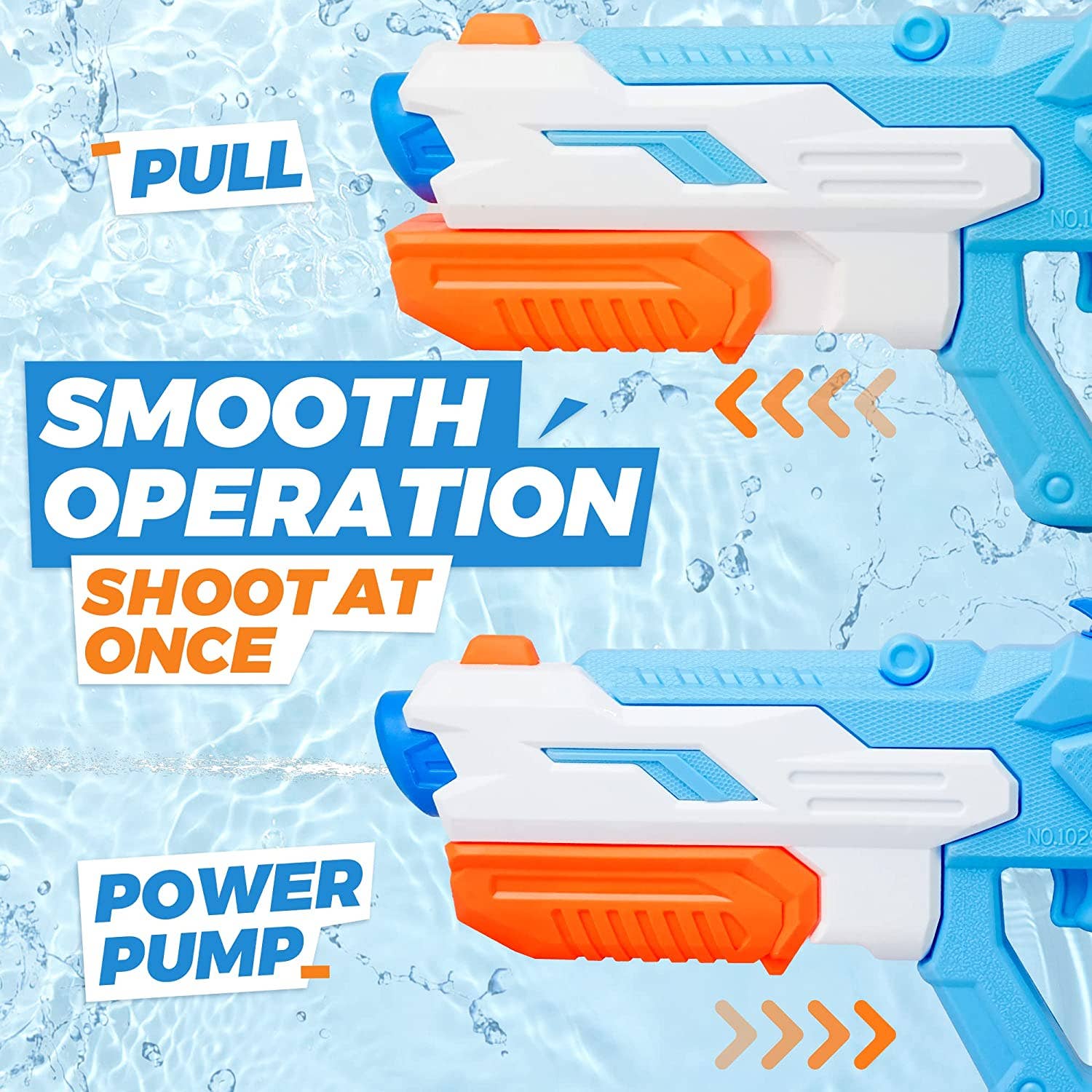 Lelaffet – wholesale Strand-/poolleksak - Barn och baby – 2-pack Super Vattenpistoler med hög kapacitet5