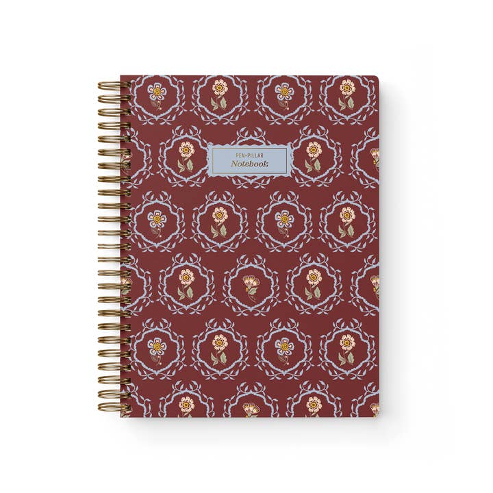 Blommig Inbunden Anteckningsbok - Guldfolie | Merrigold för wholesale av Pen + Pillar