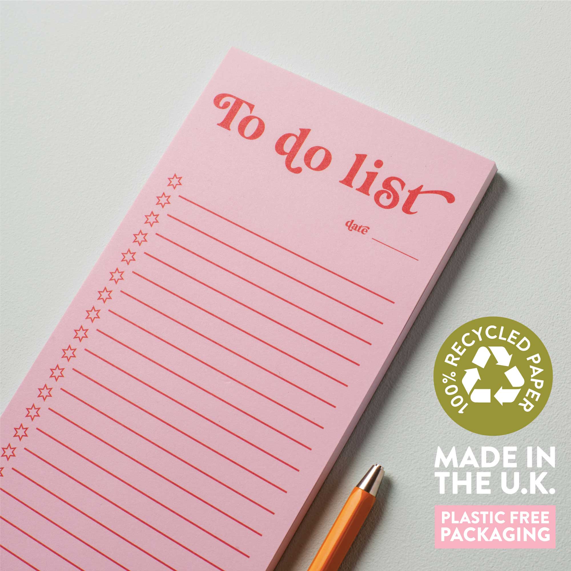 Good Tuesday (Once Upon a Tuesday) - Wholesale Notepad - To Do List Pad | Pink & Red3