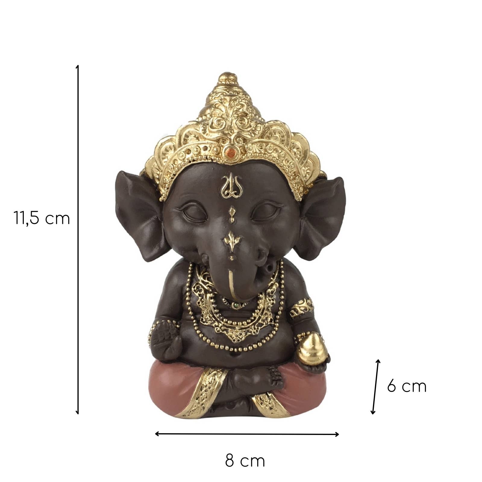 Zen'Arôme - Wholesale Sculpture - Ganesh Statuette 3 - Zen Creation and Spiritual Good Luck Charm3