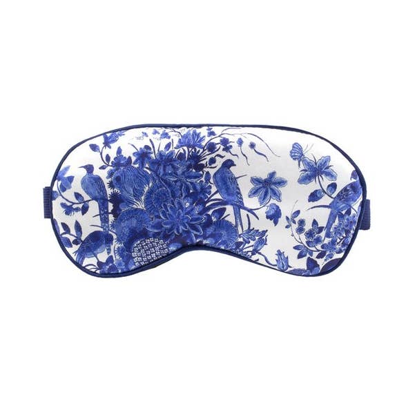 Slaapmasker met Delftse blauwe vogel voor wholesale door MUSEUM WEBSHOP