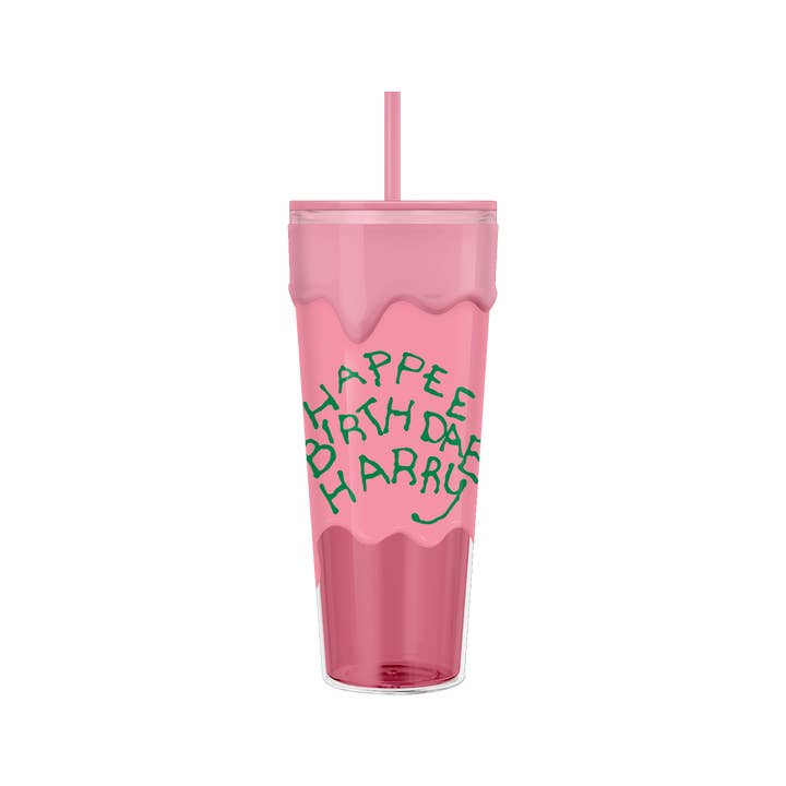 Silver Buffalo - Wholesale Drinking Glass/Cup - Harry Potter Happy Birthday Harry 26oz Plastic Drip Tumbler