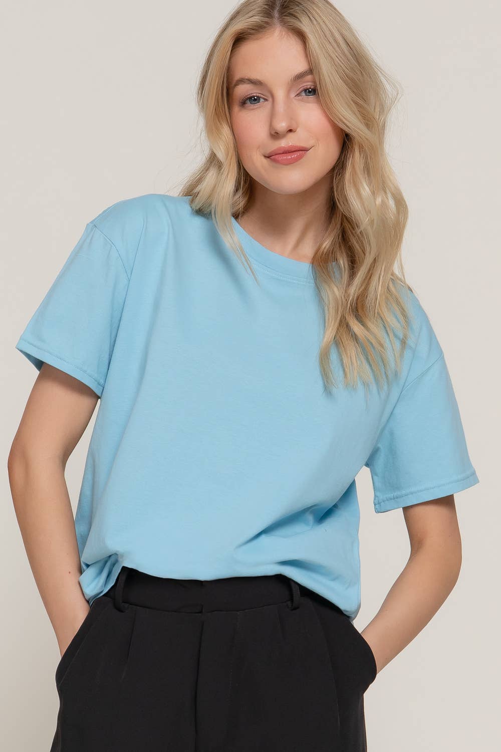 Active Basic | Active USA – wholesale Knit top – Women's – Short Sleeve Round Neck Tee28