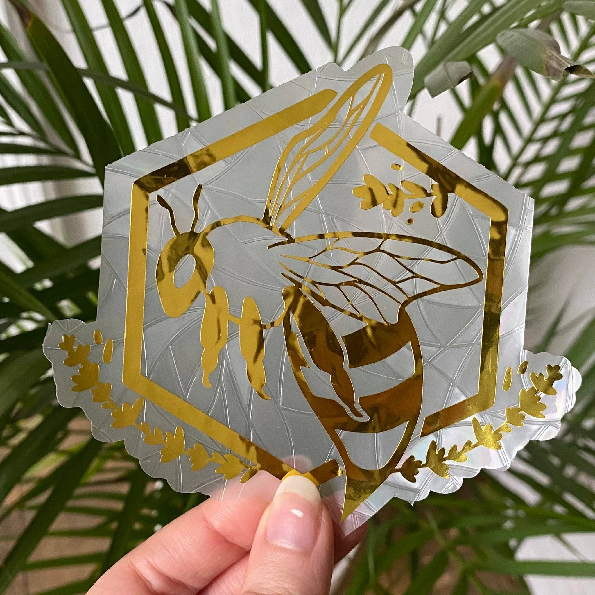 Arthelios Studio - Wholesale Suncatcher - Suncatcher Decals “Bee Flower”2