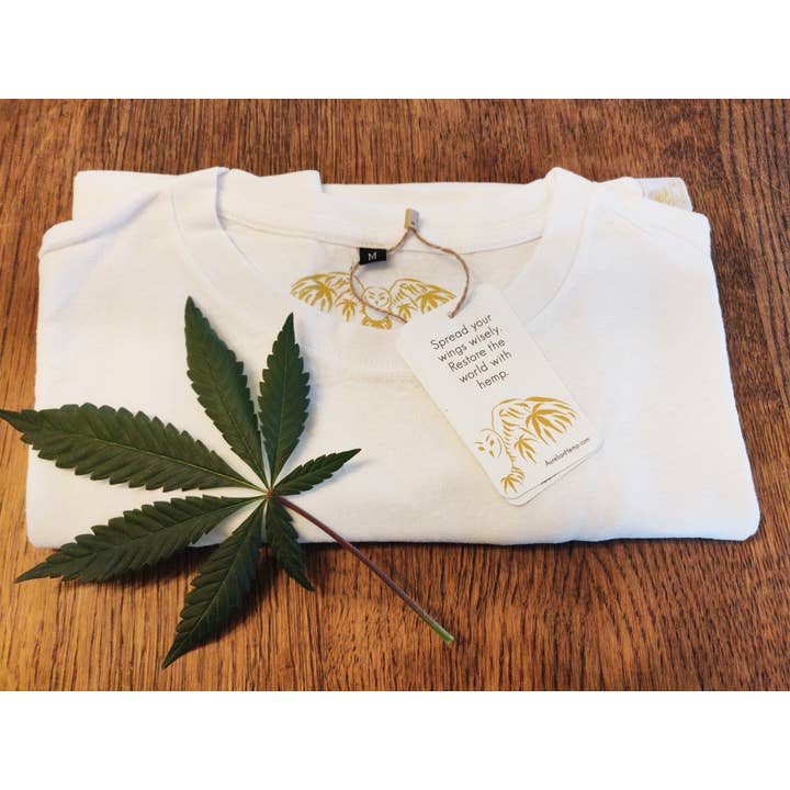 Aurelian Hemp - Wholesale T-Shirt - Men's - White Hemp T-Shirt | 55% Hemp, 45% Organic Cotton
