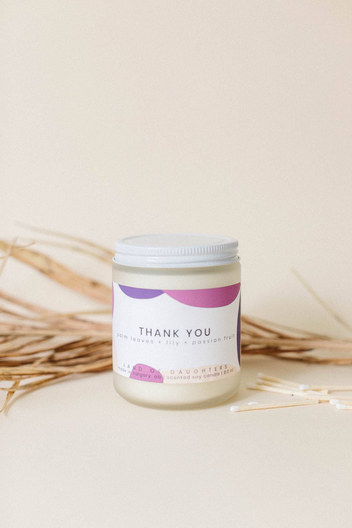 Land of Daughters - Wholesale Jar/Filled Candle - Thank You Candle1