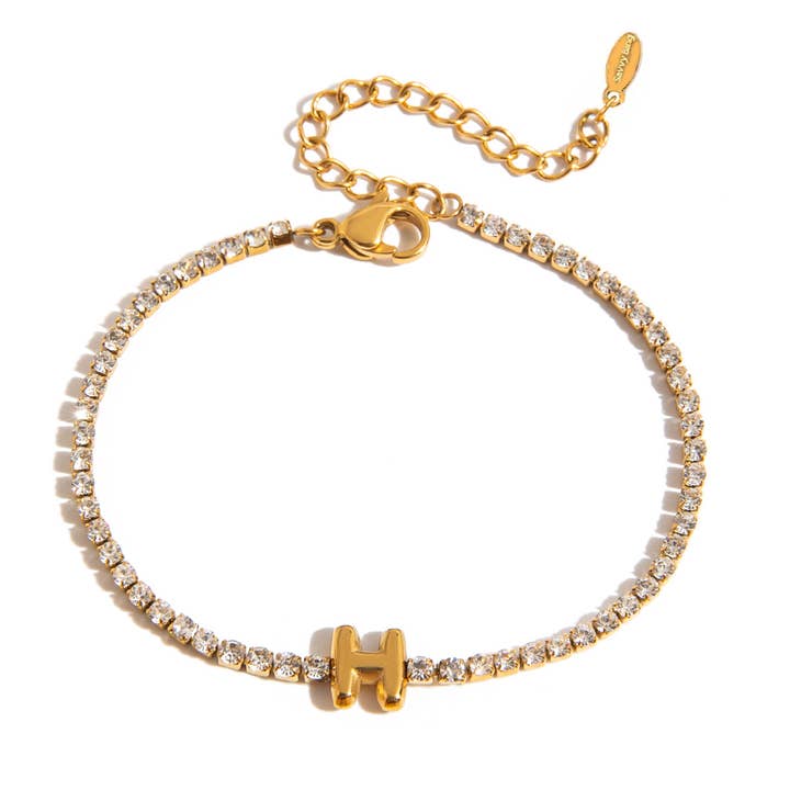 Savvy Bling - Wholesale Tennis Bracelet - Initial Tennis Bracelet Water Resistant7