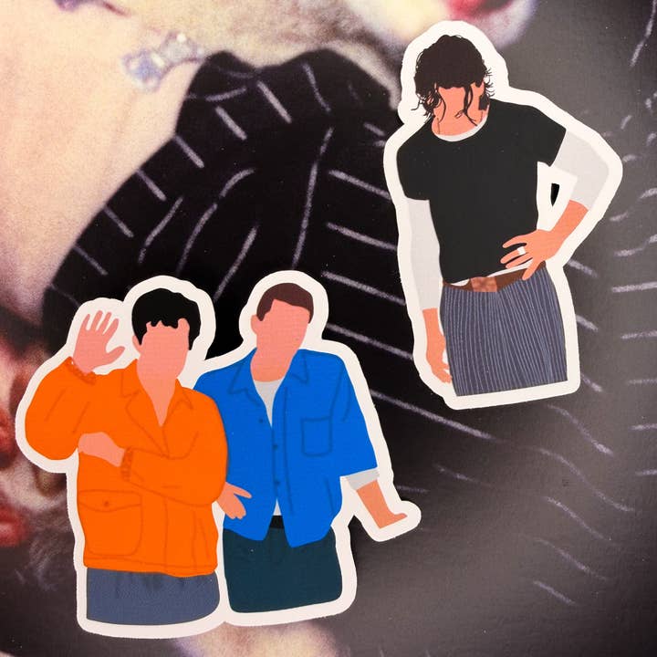 soft era doodles LA6 sticker set for wholesale by SpicyStylesCo