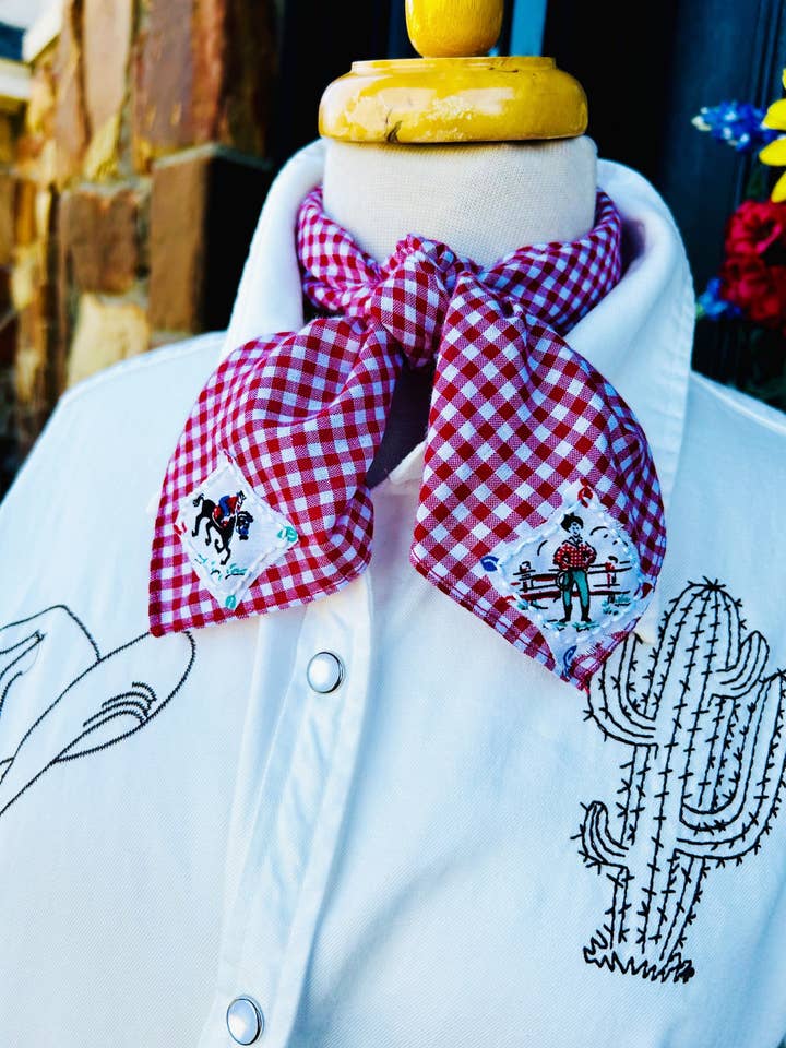 Embroidered Cowpunchers Bandana for wholesale by Pradera - Purveyors of the West