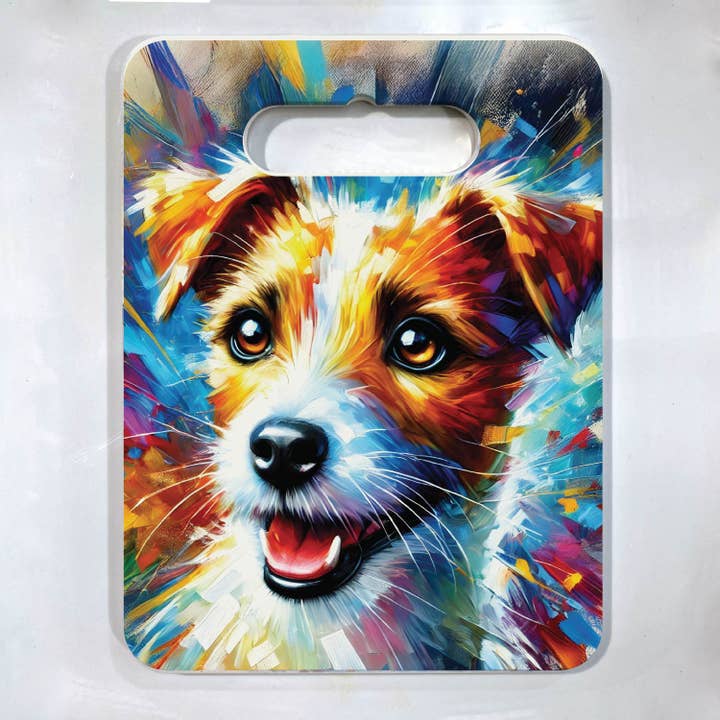 Jack Russell Ceramic Pot Trivet | 18x24 cm for wholesale by Sue Findlay Designs