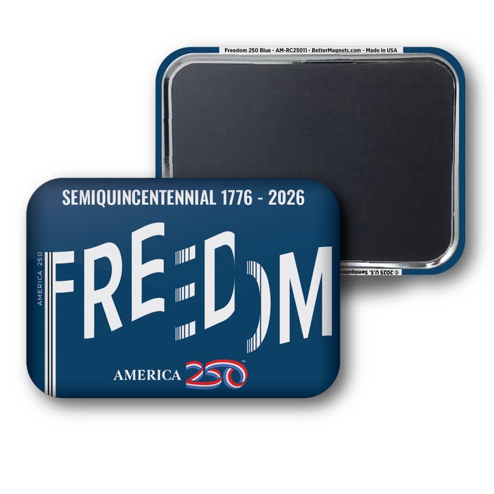 Liberté 250 Bleu pour la vente par BetterMagnets.com by Design Studio 88 Inc