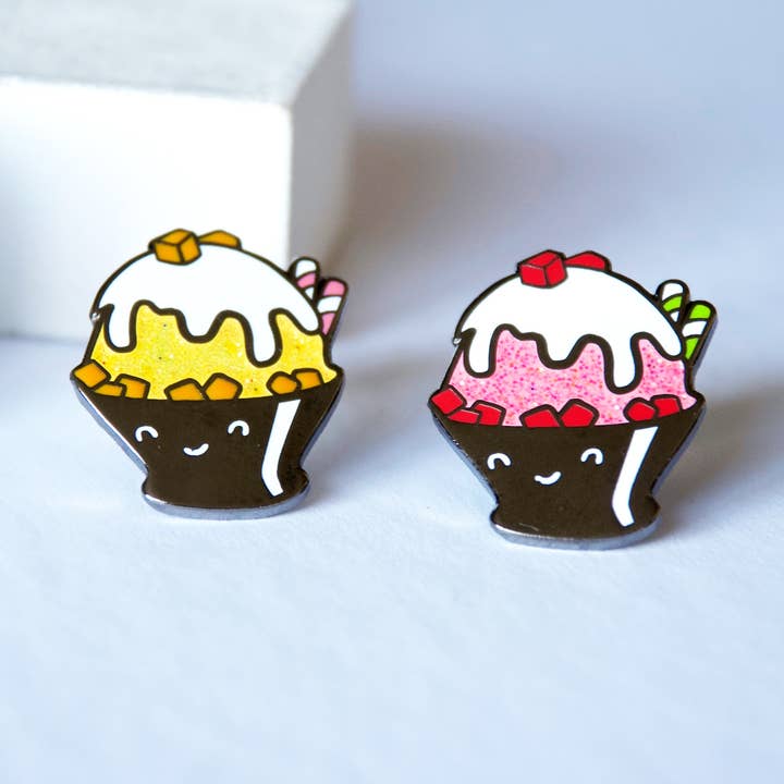 AUSVERKAUF//Bingsoo (Shaved Ice) Dessert-Emaille-Pin für den Großhandel von Hop & Flop