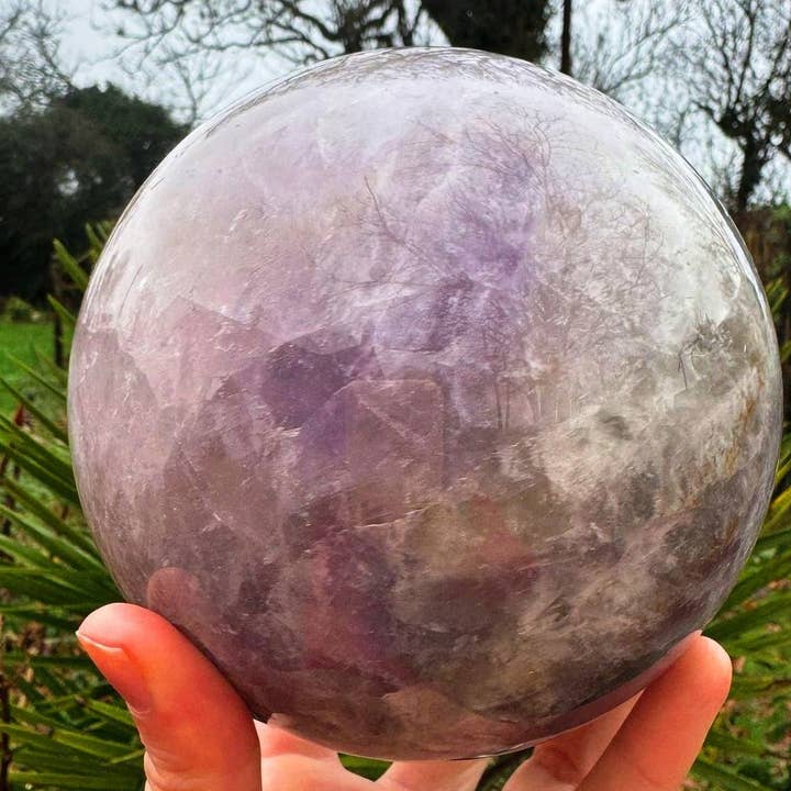 Amethyst sphere 2900g large crystal ball purple orb by Elf for wholesale by Elf Kendal Hippies