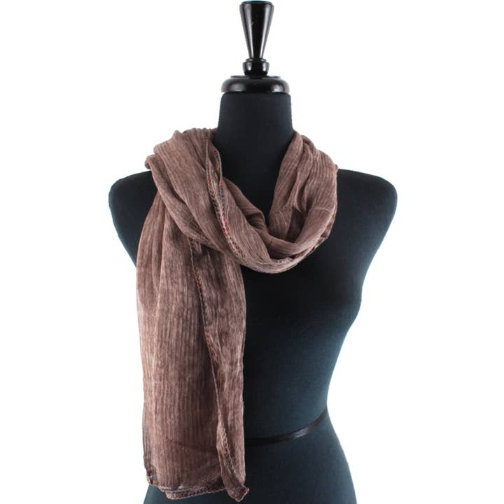 Pretty Persuasions - Wholesale Scarf – Women's - S25181 Rainbow Stitched Edge Scarf22