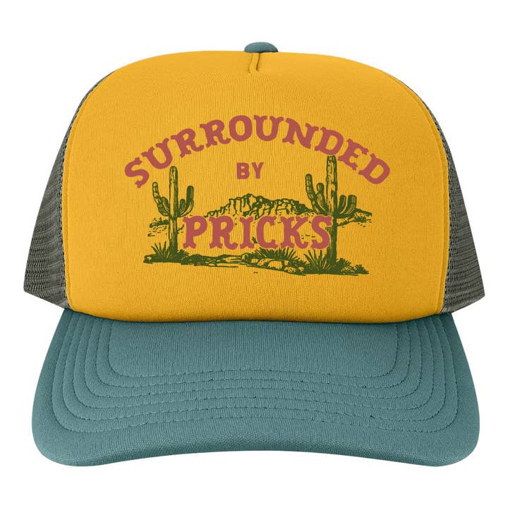 The Coin Laundry - Wholesale Trucker Hat - Unisex - Surrounded By Pricks Mesh Back Baseball Cap - Trucker Hat4