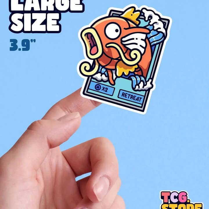 TCG.Store - TCGDOTSTORE - Wholesale Sticker - Pokémon Magikarp Card Sticker1