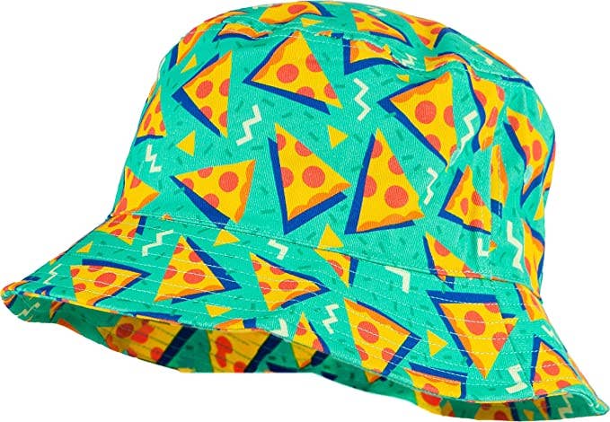 Funky Junque - Vendita all'ingrosso Cappello da pescatore - Donna - Cappello da pescatore per adulti - Pizza Print2