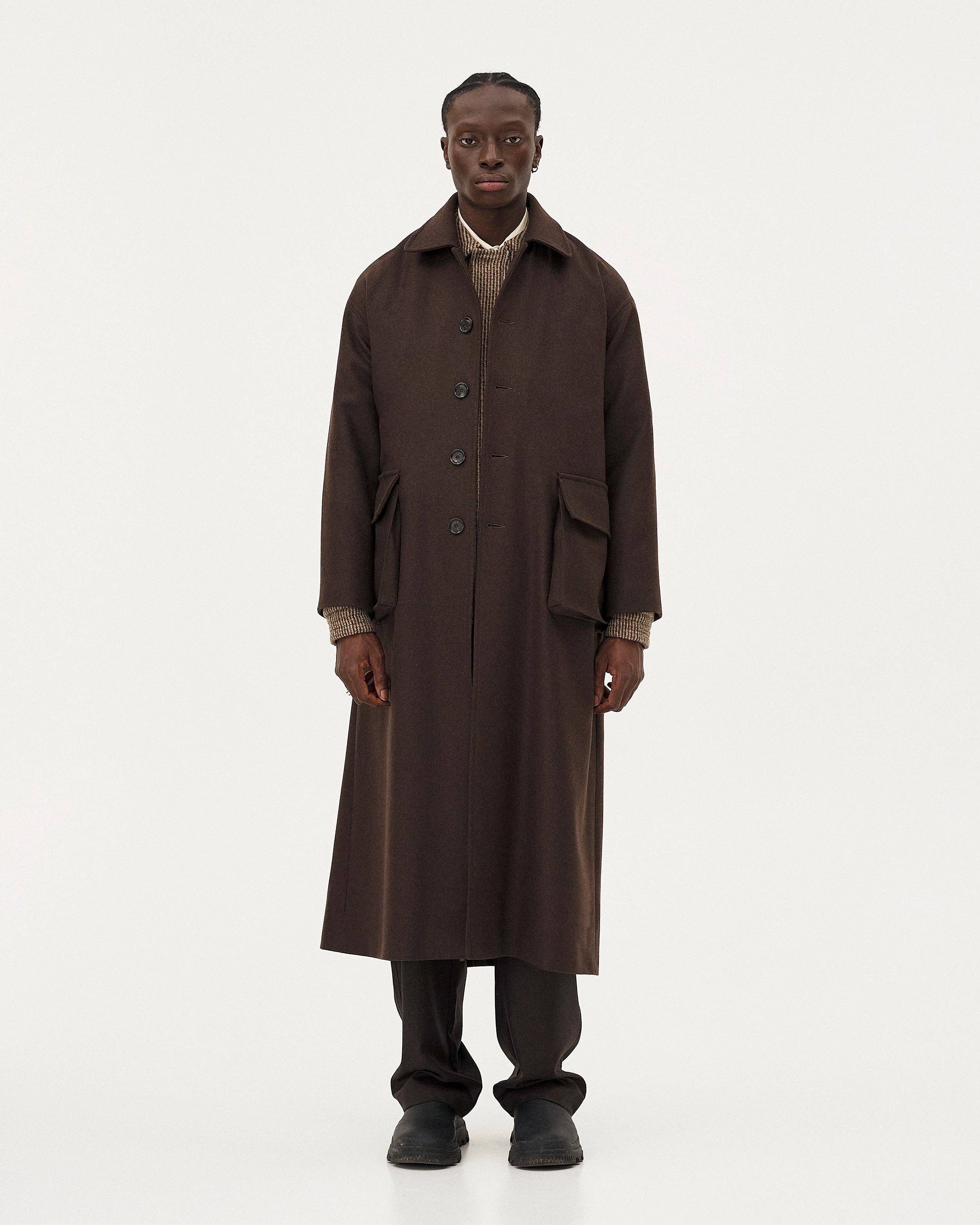 NOYOCO - Wholesale Coat - Women's - Sarvik Brown Coat1