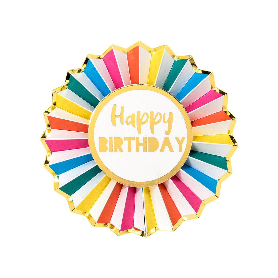 Talking Tables USA - Wholesale Party Favor - Rainbow Happy Birthday Badge | Birthday Party |2
