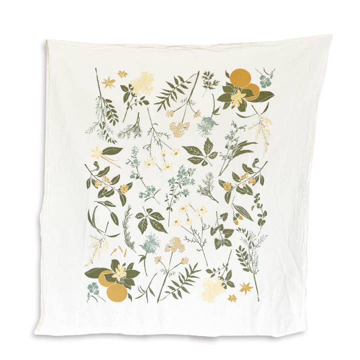 Herbal Tea Garden Kitchen Tea Towel for wholesale by June & December
