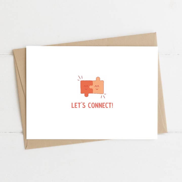 Love Pun Greeting Card - Puzzle for wholesale by Be Well Stationery