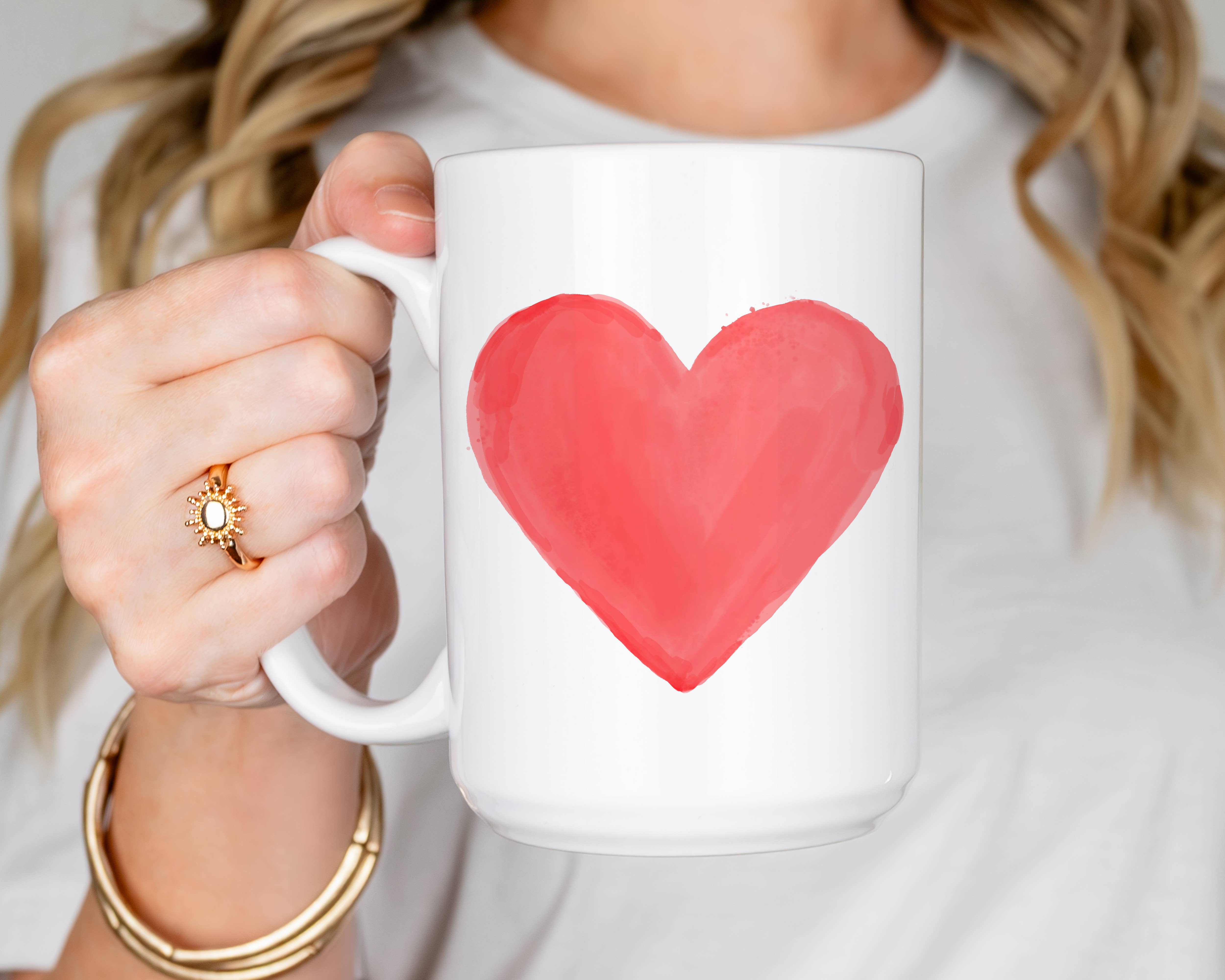 Love You a Latte Shop – Großhandel Kaffeebecher – Valentinstag Aquarell Herz Aquarell Herzen Tasse1