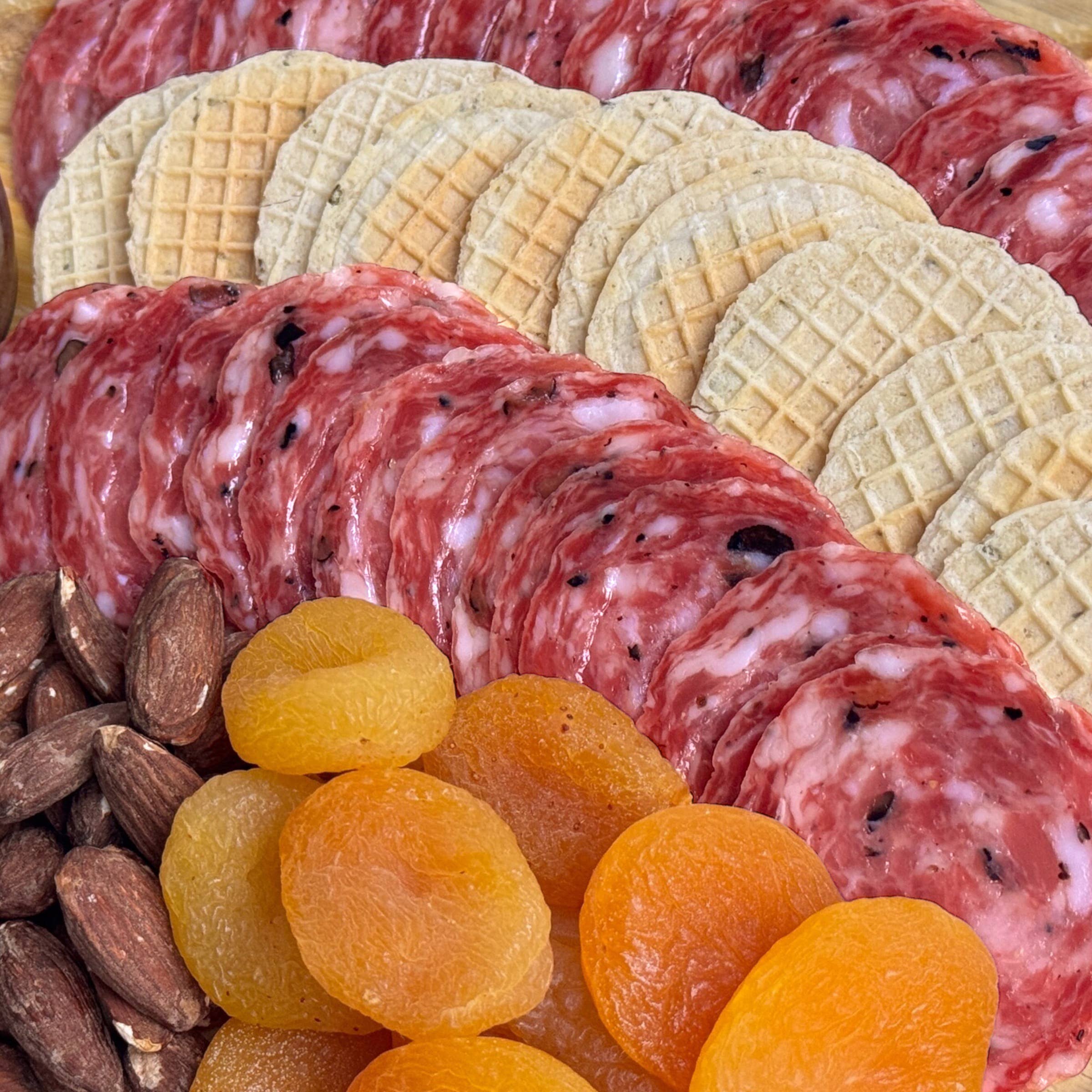 Angel's Salumi & Truffles - Wholesale Salami - Pre-Sliced Black Truffle Salami (3oz)1