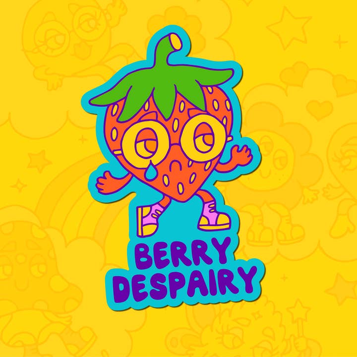 Berry Despairy Sticker for wholesale by Claire Morales