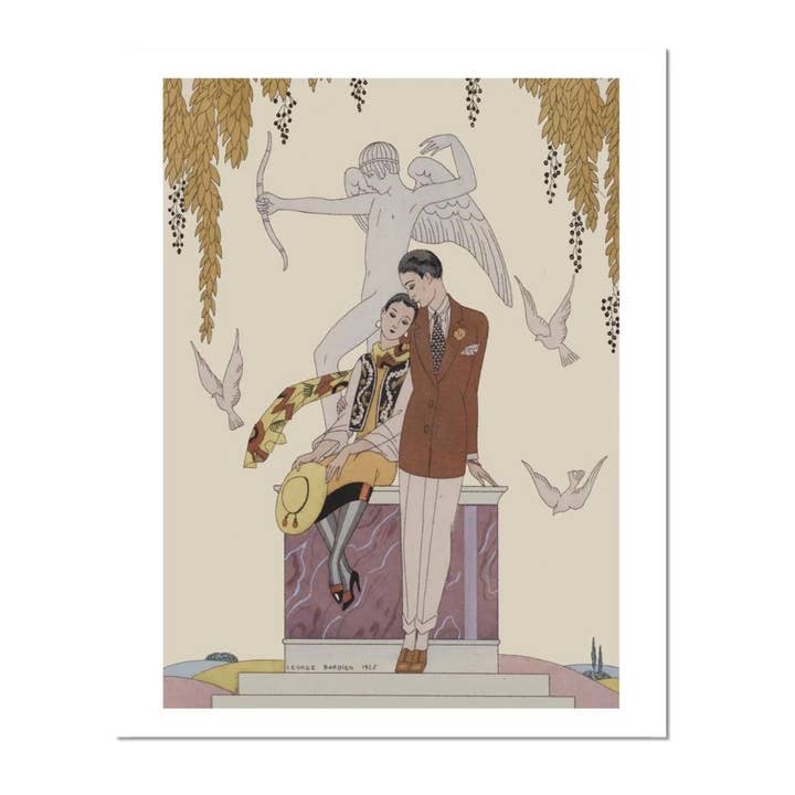 Impressão artística L'AUTOMNE GEORGE BARBIER por atacado de Cynefn