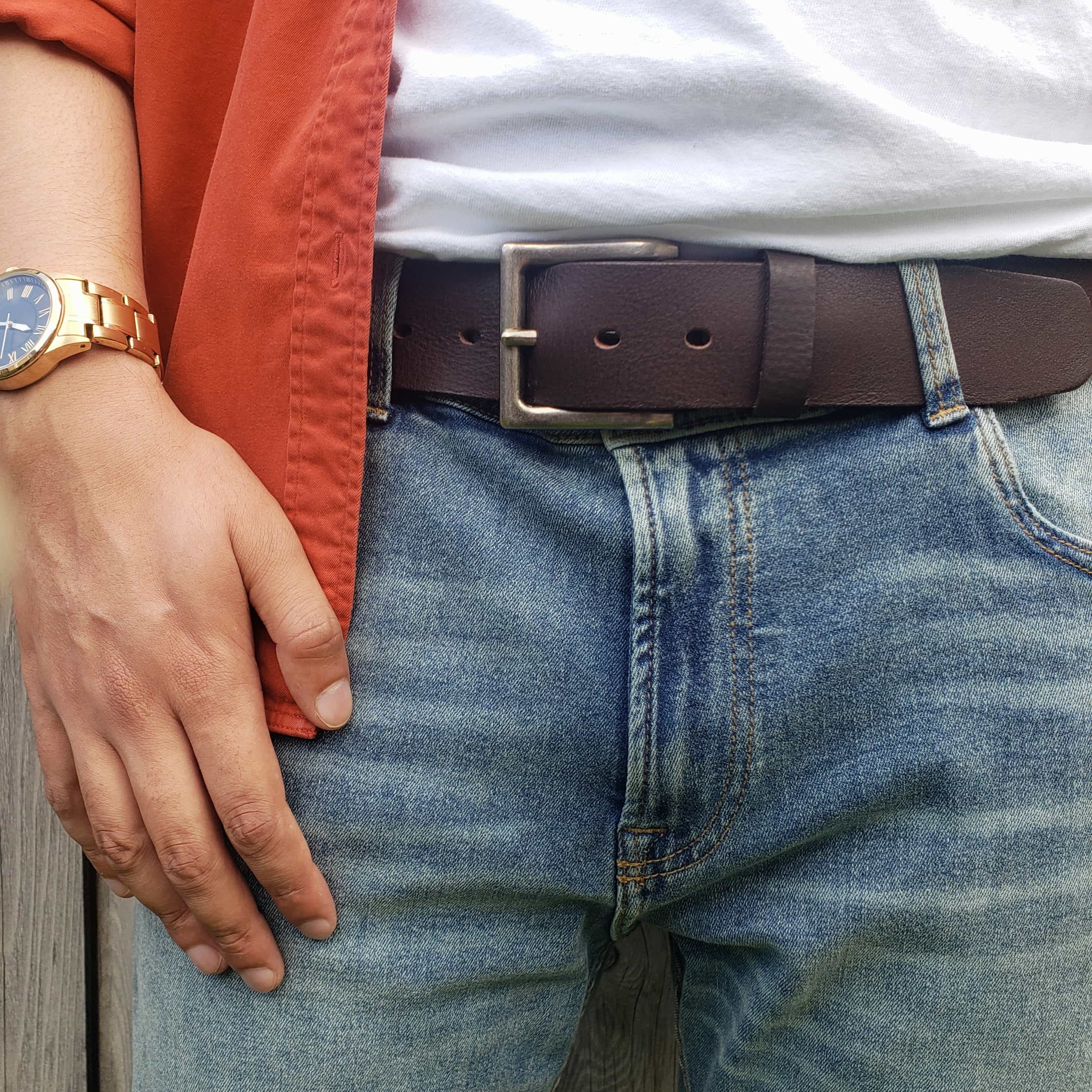 NAB LEATHER - Wholesale Belt - Unisex - The Long Haul Belt - Classic Cognac 100% Real Leather Belt9