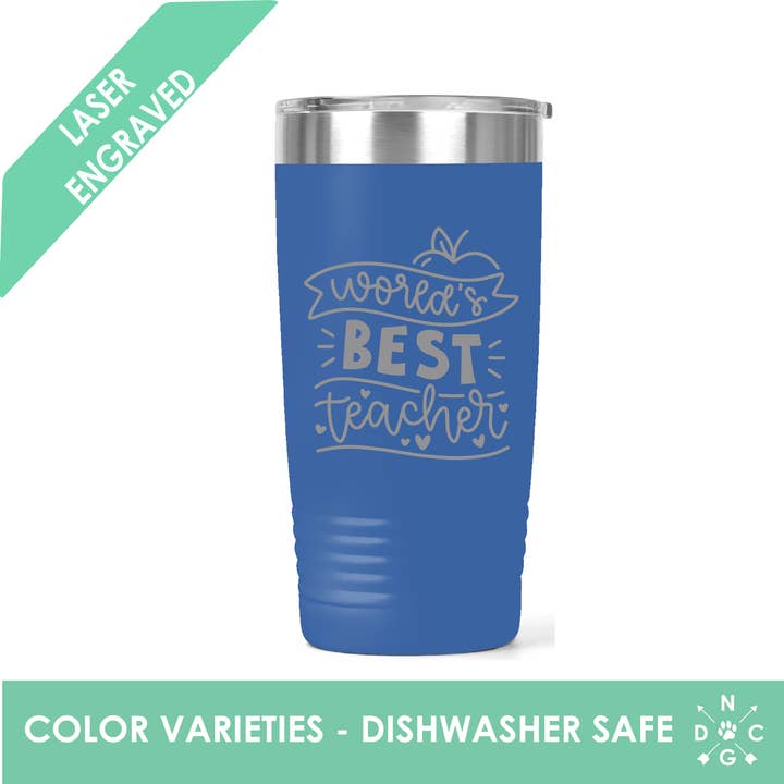 Northern Country Girl Designs, LLC - Vendita all'ingrosso Bicchiere/tazza termica - Tazza da caffè con scritta «Best Teacher» del mondo, regalo per insegnante2