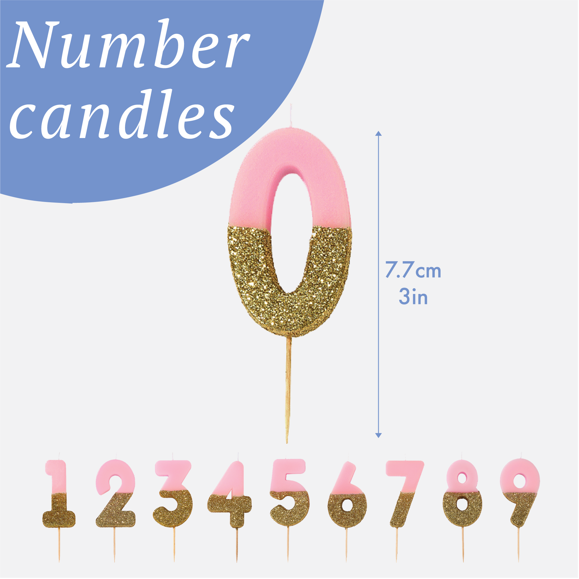Talking Tables USA - Wholesale Cake Candle - We Heart Birthdays Candle Starter Pack3