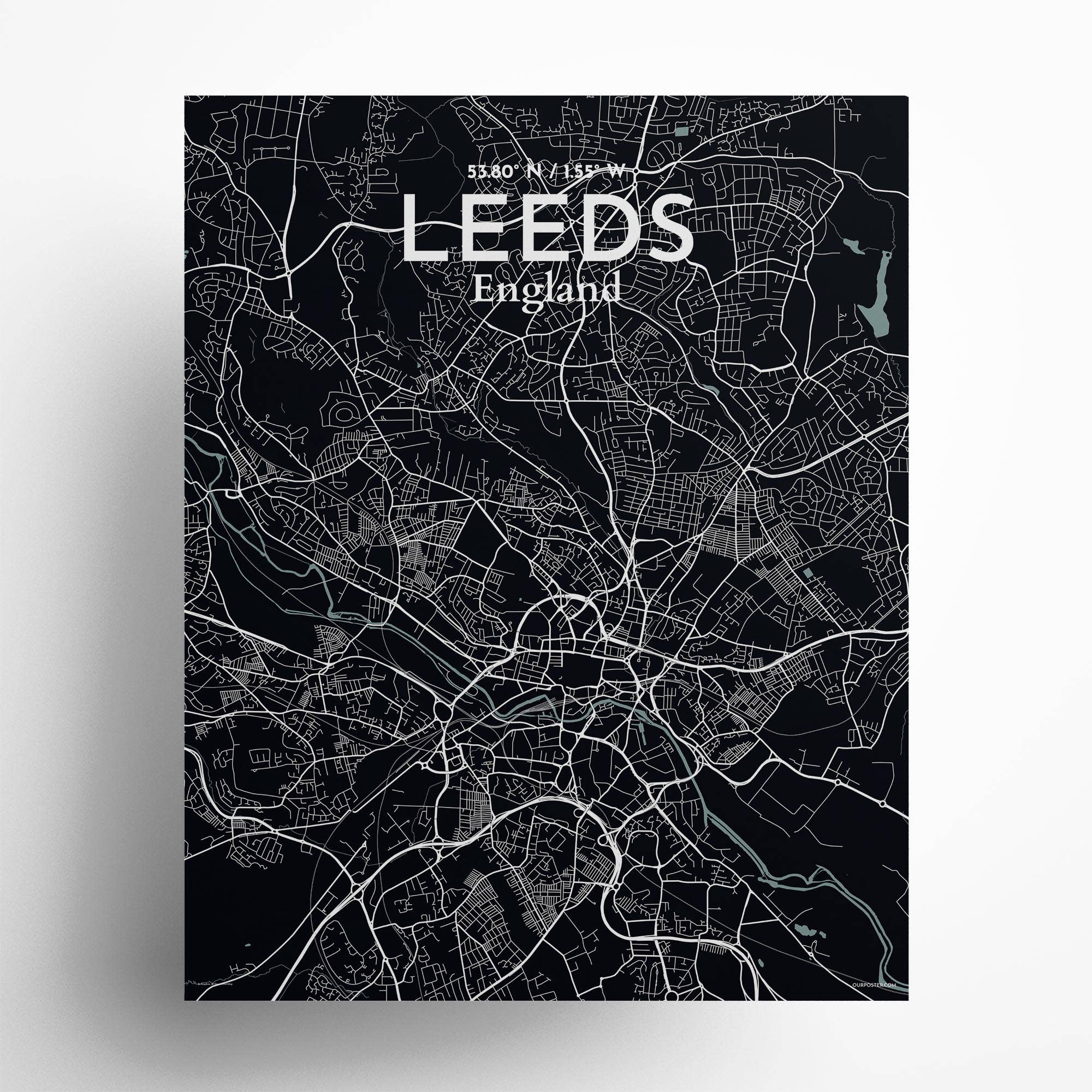 OurPoster.com – wholesale Poster – Leeds karta affisch216
