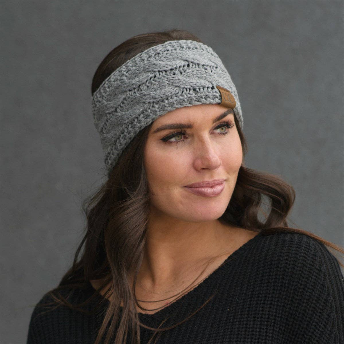 Truly Contagious - Wholesale Fashion Headband - Women's - CC Cable Knit Lined Headwrap ( HW-20 )40