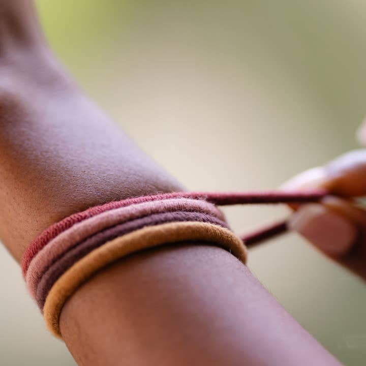 KOOSHOO - Wholesale Hair Tie - Plastic-free, Organic Hair Ties - Warm Earth - Biodegradable4