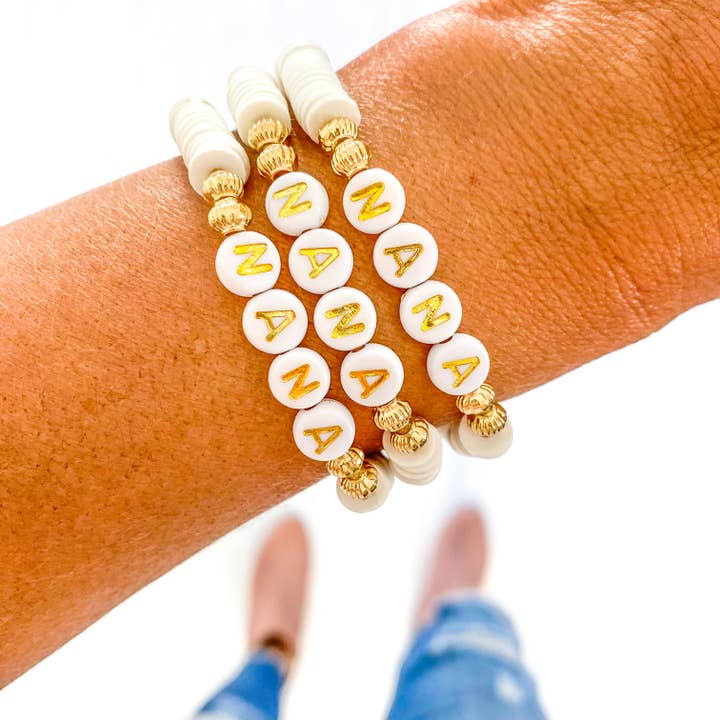 Savvy Bling - Wholesale Beaded Bracelet - Gigi, Nana, Mimi Heishi Bracelet