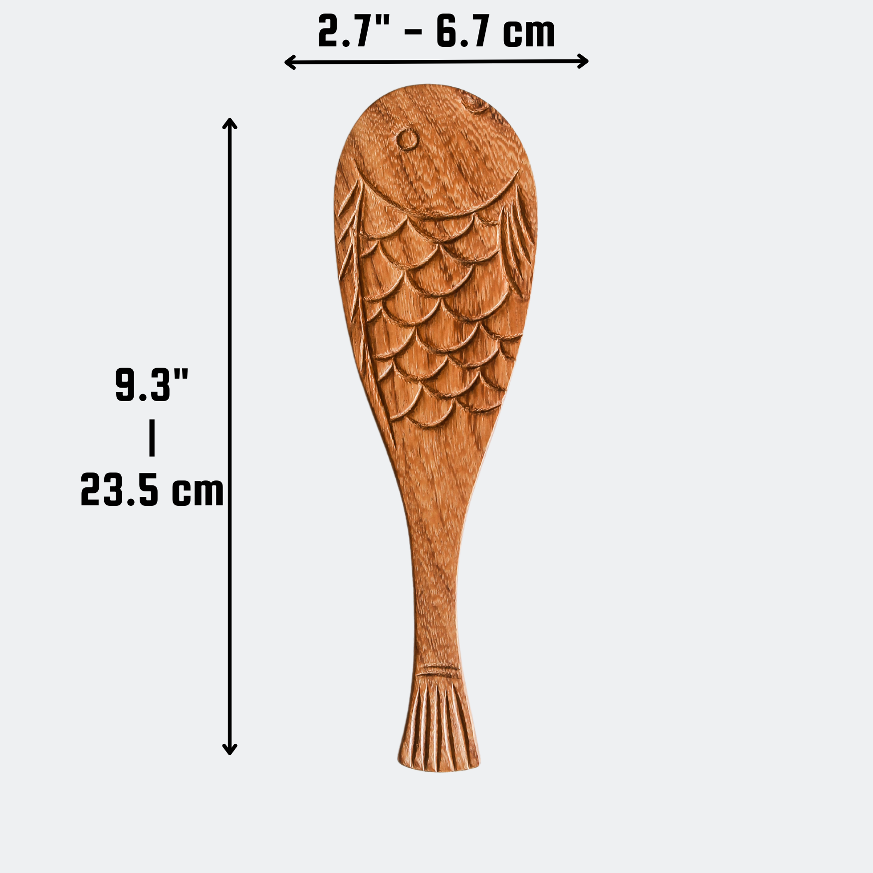 194 Craft House - Vendita all'ingrosso Cucchiai da cucina - Cucchiaio da riso in legno a forma di pesce - spatola in legno1