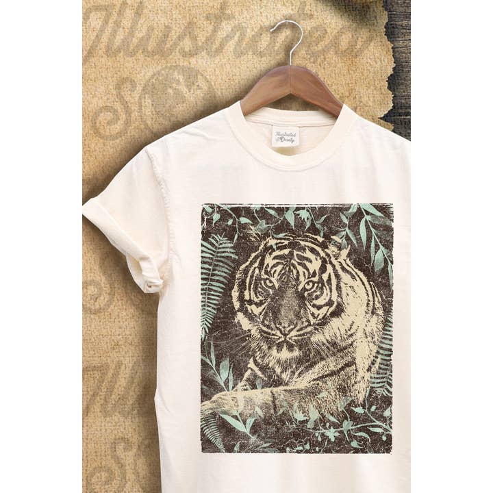 TIGER VINTAGE GRAFISK TEE för wholesale av Illustrated Society
