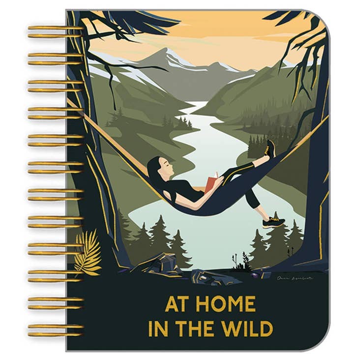 En casa en el pequeño cuaderno salvaje con lámina para venta al por mayor de On The Bright Side