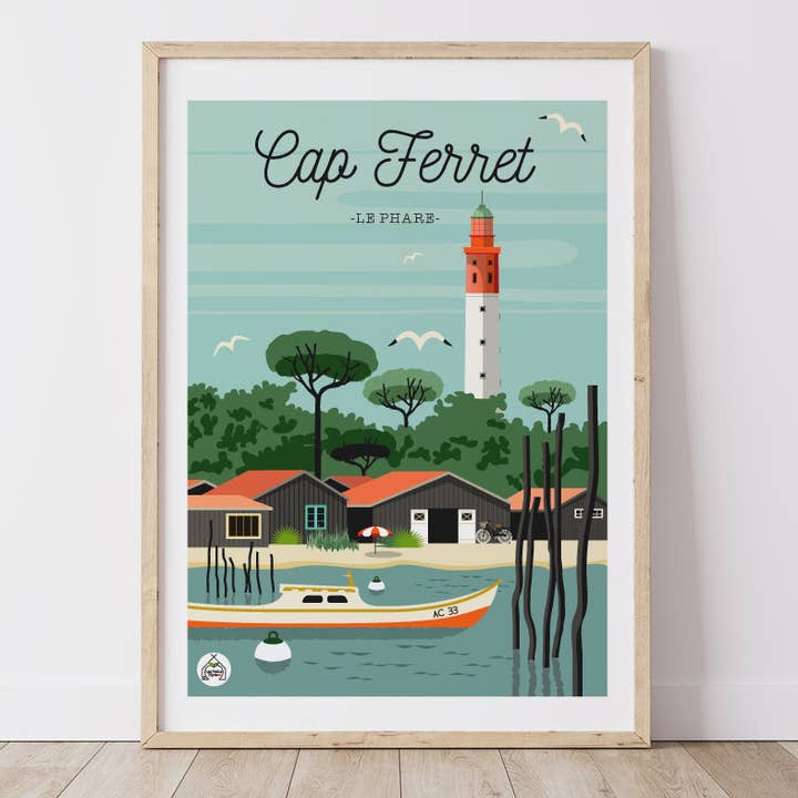 Cartaz CAP FERRET - O Farol por atacado de Les Petits Yéyés