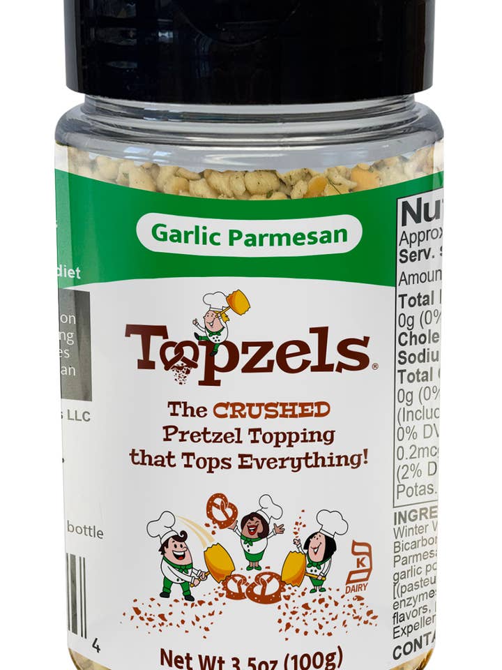 Topzels Garlic Parmesan Pretzel Bits for wholesale by Pretzel Pete