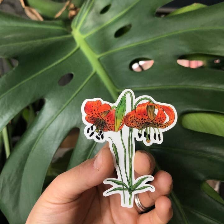 YubaCat Designs - Wholesale Sticker - Tiger Lily sticker1