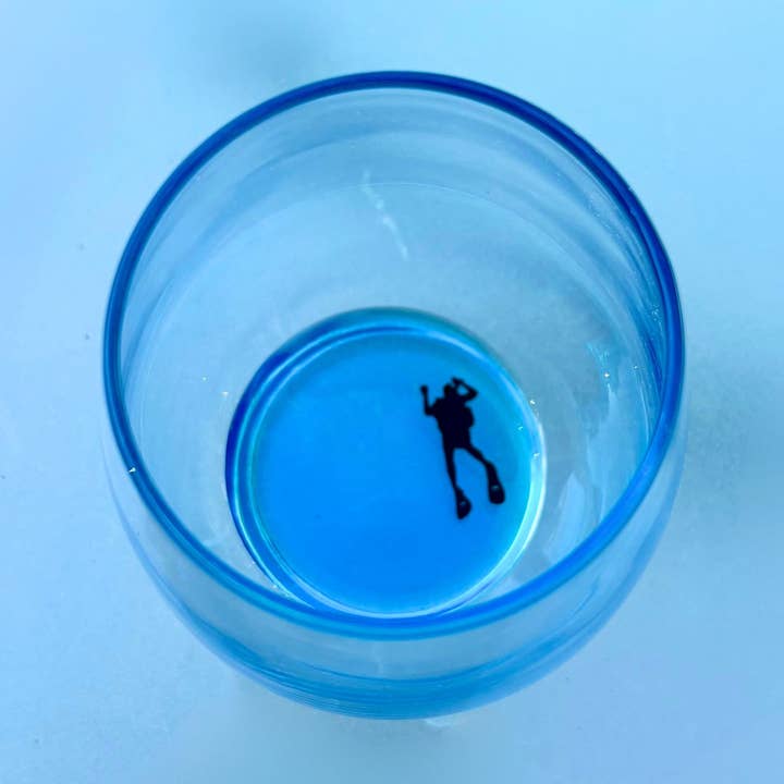 Scuba Diver Resin Ocean Inspired Glassware (Multiple Sizes) for wholesale by Beach, Cats & Wine