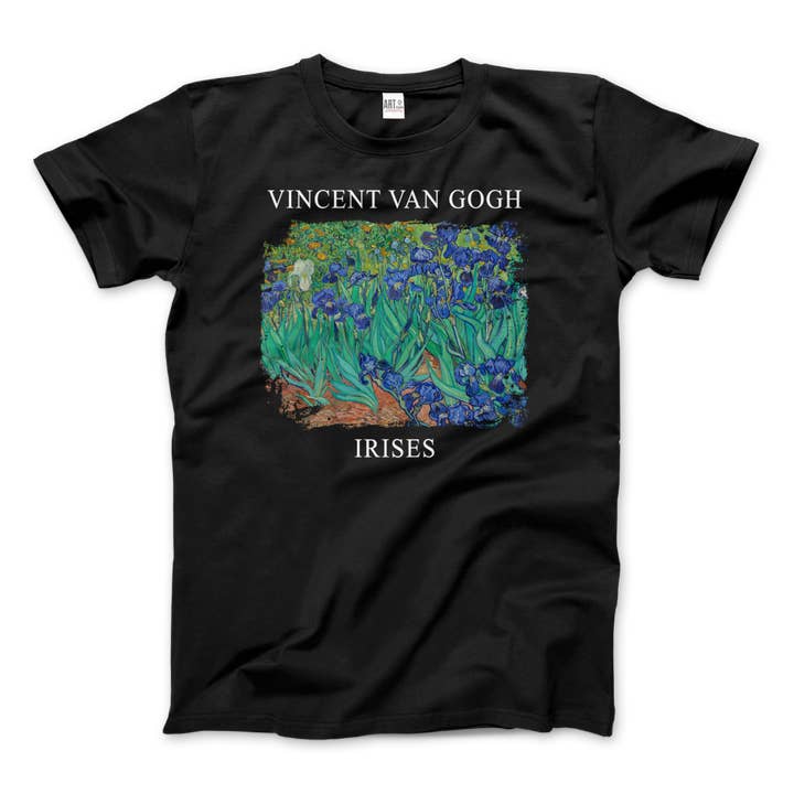 Vincent Van Gogh - Irises, 1889 Artwork T-Shirt for wholesale by Art-O-Rama Shop