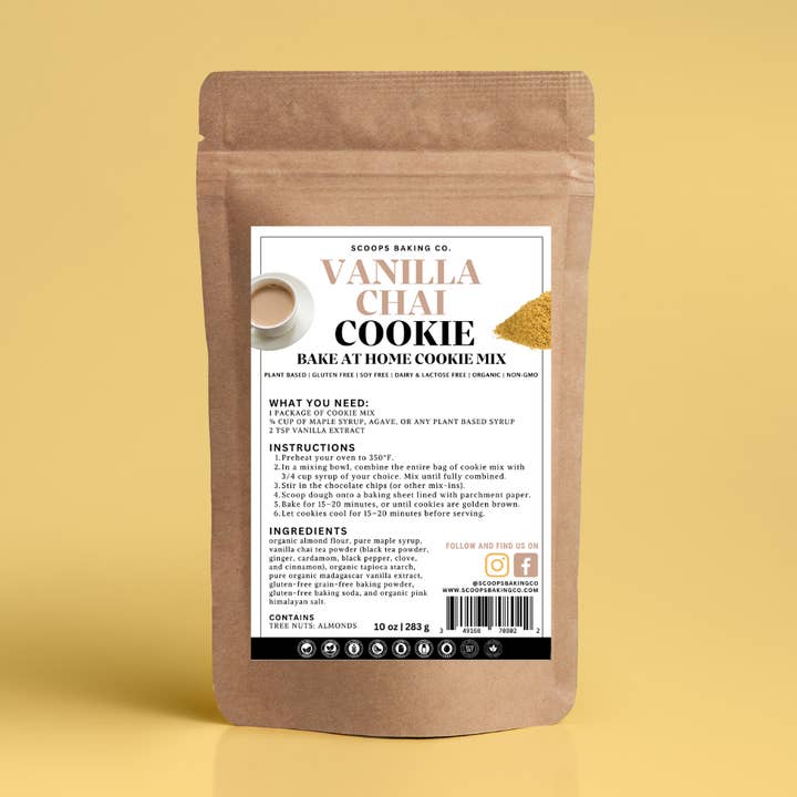 Bake At Home: Vanilla Chai Cookie Mix for wholesale by Scoops Baking Co.