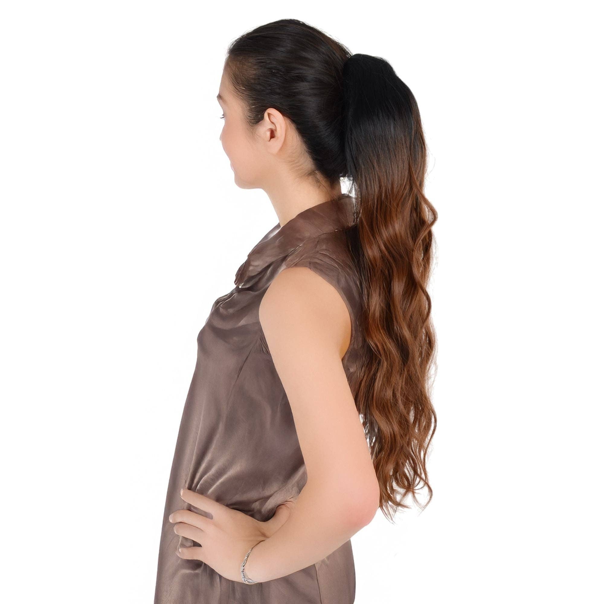 AK Brand - Wholesale Hair Extensions - Long Drawstring Ponytail Hair Extension 22 Inch Synthetic2