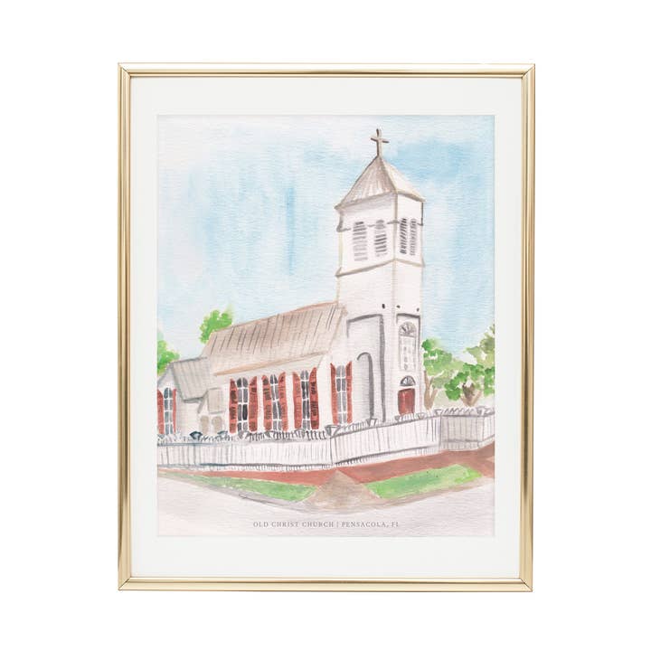 Old Christ Church Art Print for wholesale by MALWEST design