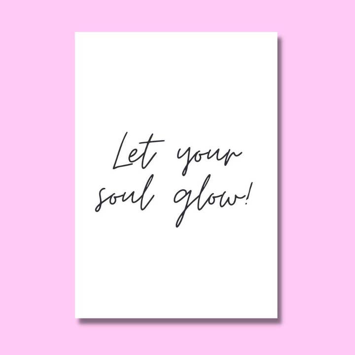 A4 Glow - Motivational Print for wholesale by Short Stuff